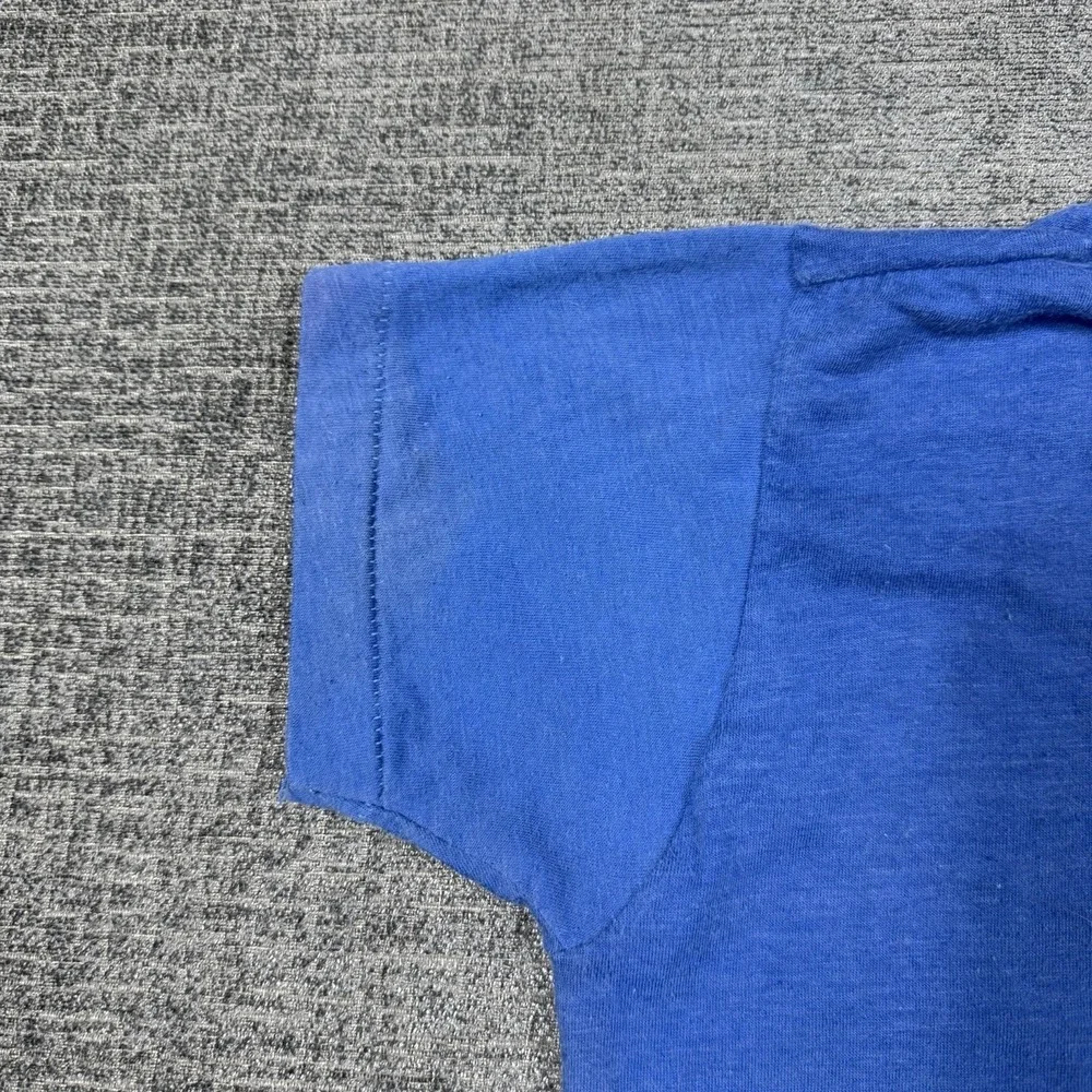 Kids Vintage 1980s Conserve Energy Sleep In Class T Shirt Blue Sz 10-12 Made USA